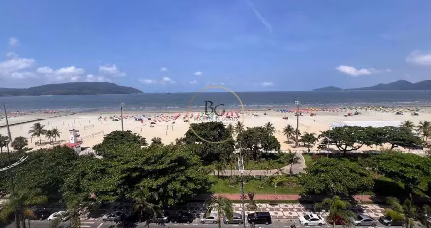 Apartamento frente mar - 2 dormitórios - gonzaga - santos
