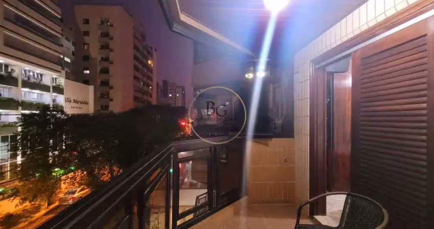Apartamento a venda 3 dormitórios - frente - 137 metros - pompeia - santos