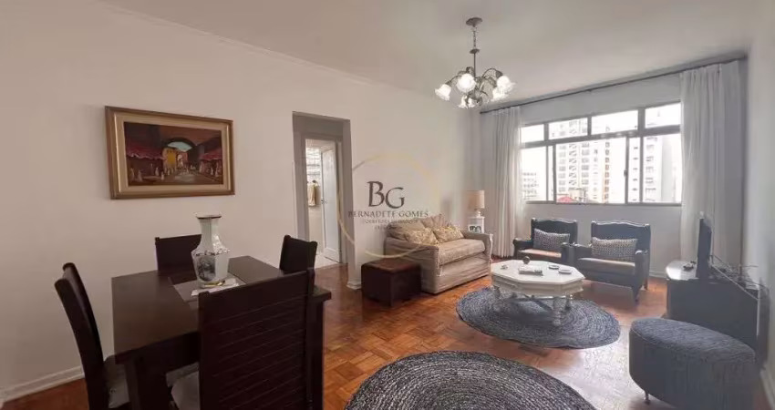 Apartamento a venda - frente - 2 dormitórios com dependencia - gonzaga - santos