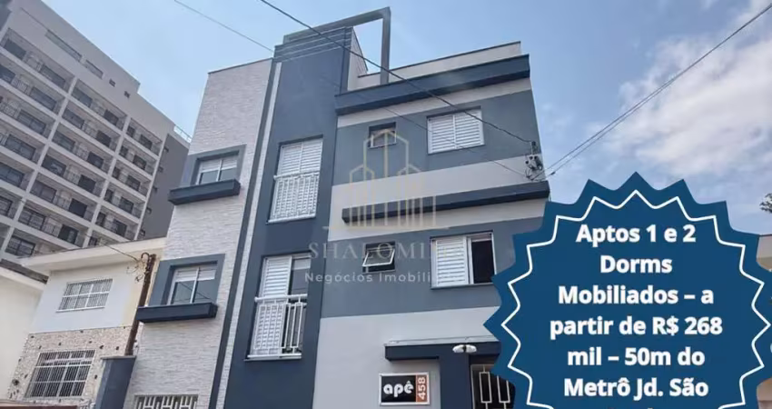 Apartamento mobiliado a 50 metros do metrô jardim são paulo ? exclusiva oportunidade