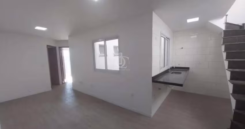 Cobertura para venda em santo andré, parque das nações, 2 dormitórios, 1 suíte, 2 banheiros, 1 vaga