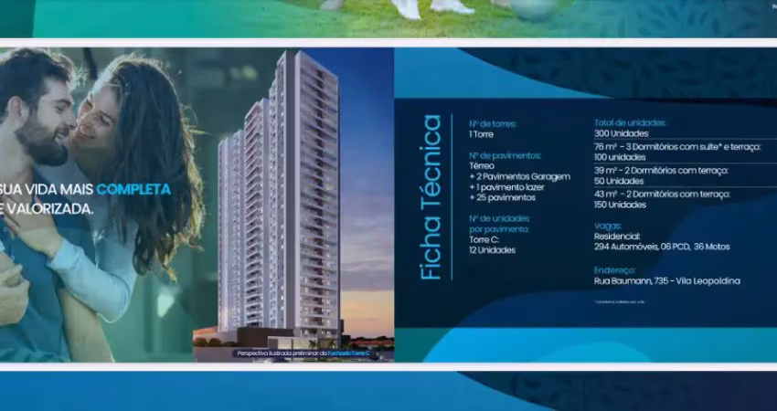 Apartamentos próximo a entrega em ótima localização na vila leopoldina apartamentos em ótimas condições de pagamentos.
