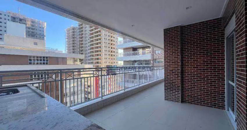 Apartamento com 3 dormitórios à venda, 121 m² por r$ 1.300.000,00 - canto do forte - praia grande/sp