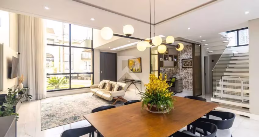 Casa em condomínio com jardim, 3 suítes 4 vagas à venda, 341 m² - campo comprido - curitiba/pr