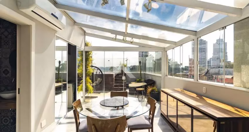 Cobertura com face norte, 3 quartos, 4 vagas para locação, 190 m² – campina do siqueira – curitiba/pr