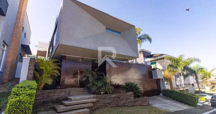 Casa semi mobiliada em cond. clube com 3 suítes, área gourmet e 360m2 para alugar - santa felicidade, curitiba