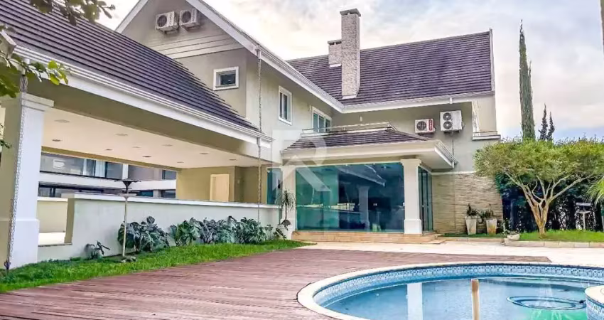 Casa em condomínio 4 suítes com jardim e piscina, 688 m² - santa felicidade - curitiba/pr
