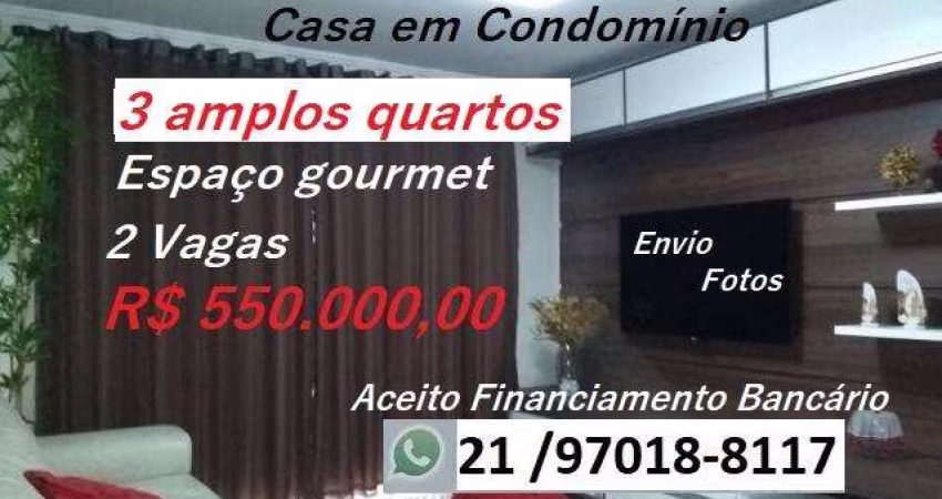 Casa em Condomínio para Venda em Cabo Frio, Jardim Flamboyant, 3 dormitórios, 2 banheiros, 2 vagas