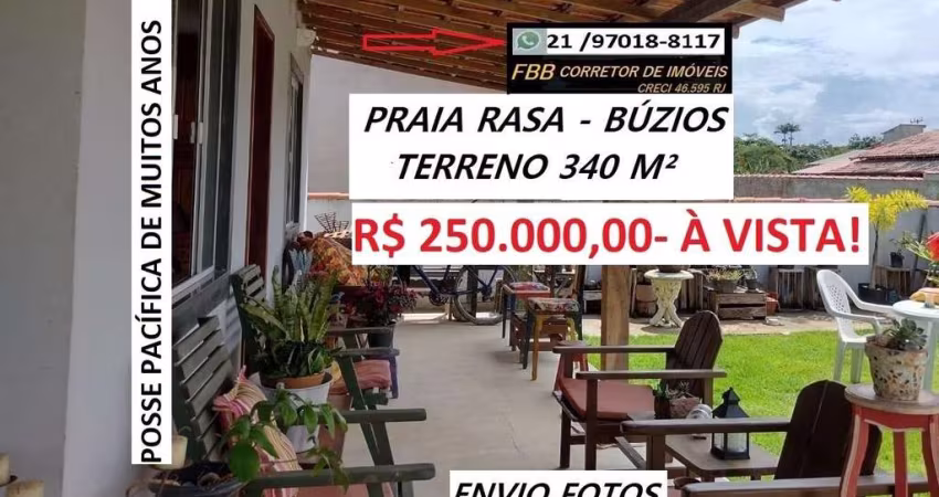 Casa para Venda em Armação dos Búzios, Rasa, 2 dormitórios, 1 banheiro, 4 vagas