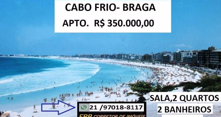 Apartamento para Venda em Cabo Frio, Braga, 2 dormitórios, 2 banheiros, 1 vaga