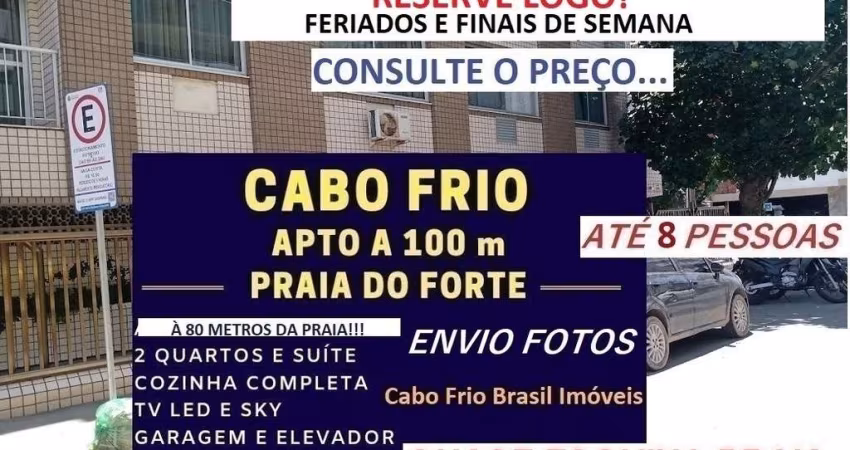 Apartamento para Temporada em Cabo Frio, PRAIA DO FORTE, 2 dormitórios, 1 suíte, 2 banheiros, 1 vaga
