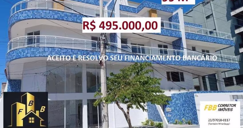Apartamento para Venda em Cabo Frio, Braga, 1 dormitório, 1 banheiro, 1 vaga