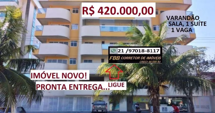 Apartamento para Venda em Cabo Frio, Braga, 1 dormitório, 1 suíte, 2 banheiros, 1 vaga