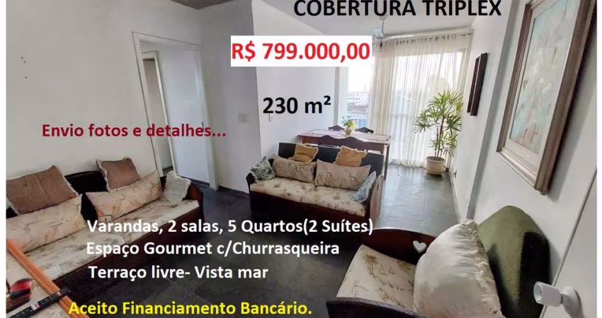 Apartamento para Venda em Cabo Frio, Braga, 5 dormitórios, 2 suítes, 4 banheiros, 1 vaga