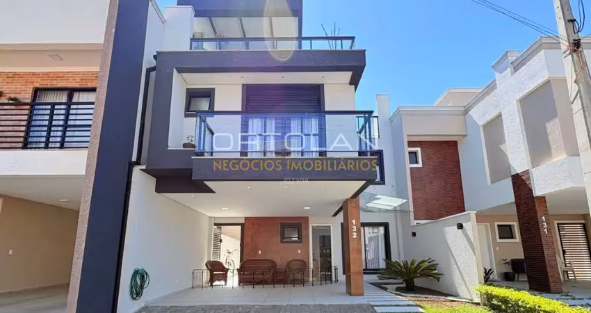 Triplex alto padrão em condomínio fechado 186m² - 04 dormitórios - costeira - são josé dos pinhais