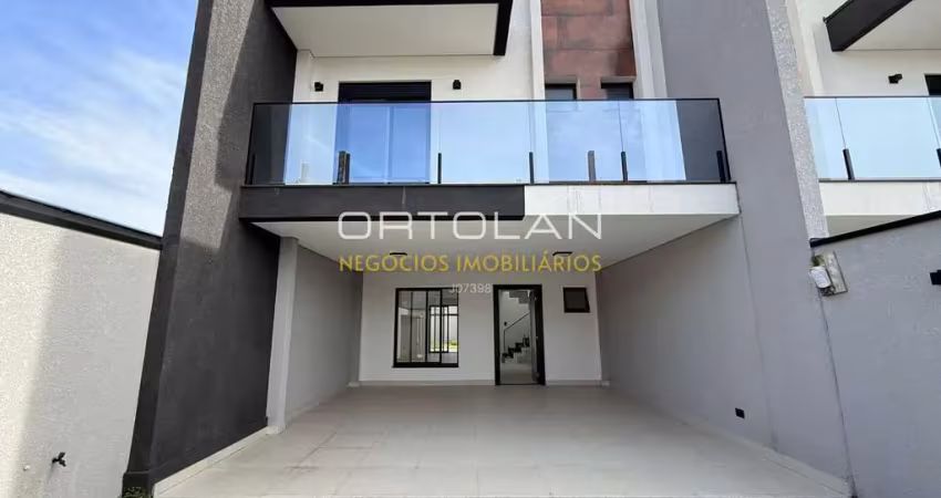Sobrado alto padrão 177m² - 03 suítes - cruzeiro - são josé dos pinhais- pr