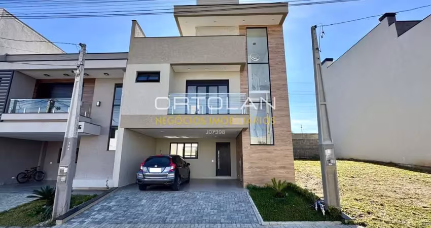 Triplex alto padrão em condomínio fechado 180m² - 03 dormitórios - Costeira - São José dos Pinhais