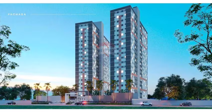 Apartamento,com 2 quartos,sala em 2 ambientes, banho social, cozinha conjugada com área de serviço.
