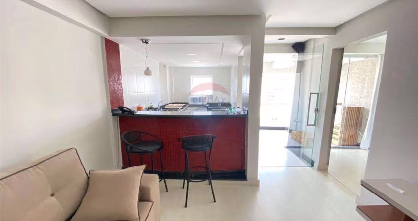 Apartamento Quarto e sala mobiliado com varanda no Minas Flat , rua Braz Bernardino para locação em cima do Braz Shopping