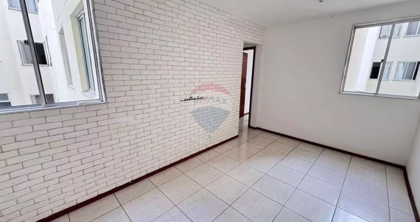 2 Quartos, sala, cozinha com armários planejados, banheiro com box e armários, 1 vaga Lazer Completo e Portaria 24h no Estrela do Amanhã!
