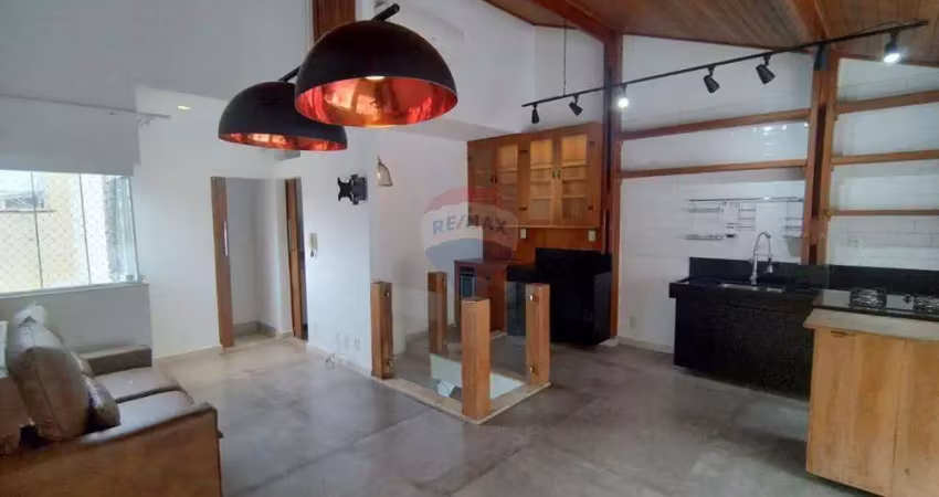 Cobertura 3 quartos, com área gourmet mobiliada, no bairro santa helena