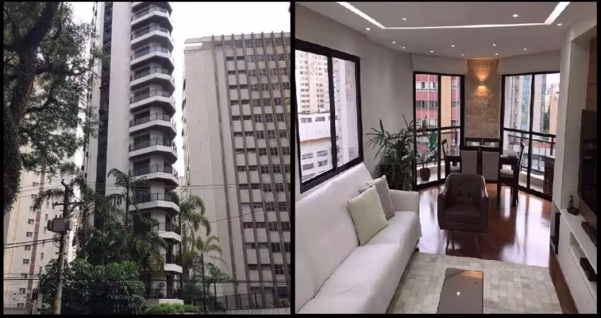 Apartamento higienópolis 130m² 3quartos 1suite 2banheiros 2vagas de garag. cozinha ampla e varanda