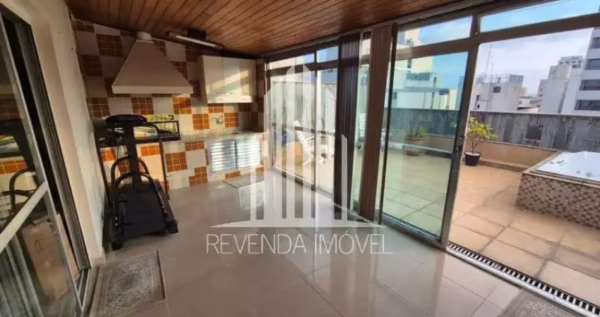 Cobertura moderna de 3 quartos na vila mariana com 217m², 2 vagas - são paulo-sp