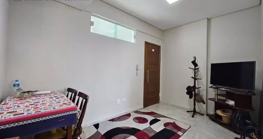 Apartamento para venda em santos, josé menino, 2 dormitórios, 1 banheiro, 1 vaga