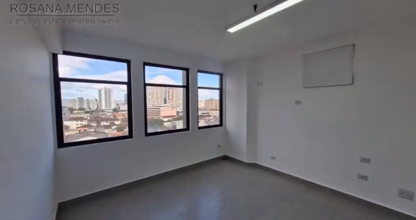 Sala comercial para venda em santos, vila mathias, 1 banheiro