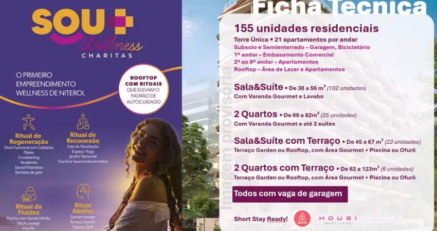 Apartamento com 1 quarto à venda no Charitas, Niterói 