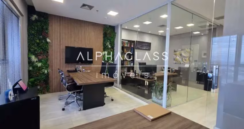 Alugo sala comercial mobiliada em alphaville - new worker tower