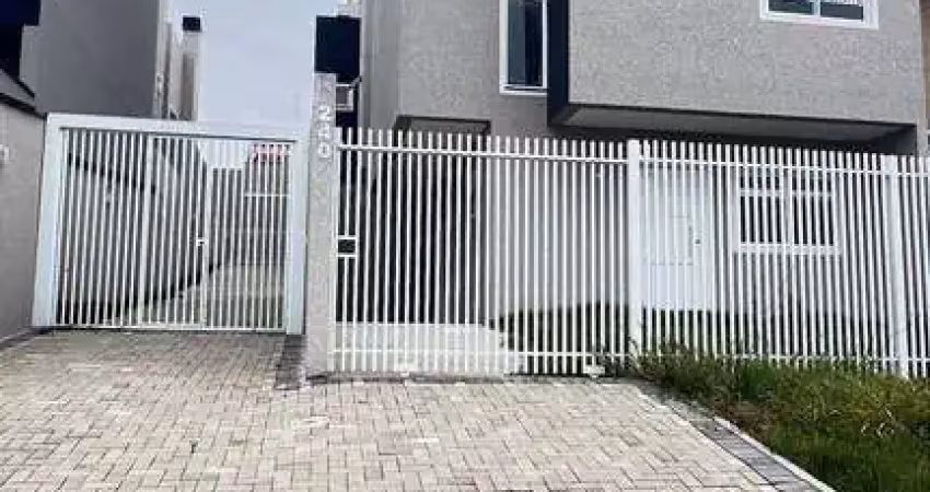 Lindo sobrado em condomínio com 3 quartos 1 suíte e varanda gourmet, 120,04m², à venda em curitiba, xaxim