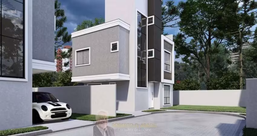 Sobrado com terraço gourmet com 3 quartos 1 suíte, 105,53m², à venda em curitiba, uberaba