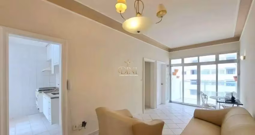 Apartamento para locação anual na praia das pitangueiras, 02 dormitórios, 01 qua