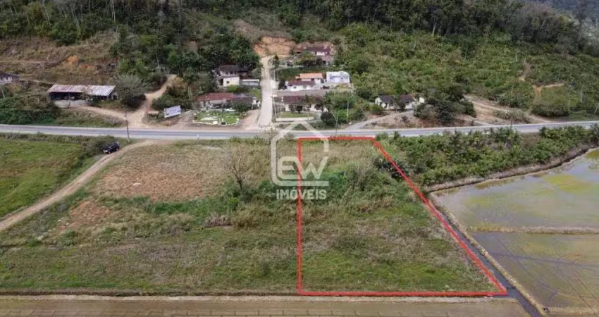 Terreno de 1.744m² às margens da rodovia sc-108 em massaranduba