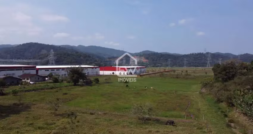 Terreno industrial com área total de 46.422m² em gaspar, sc
