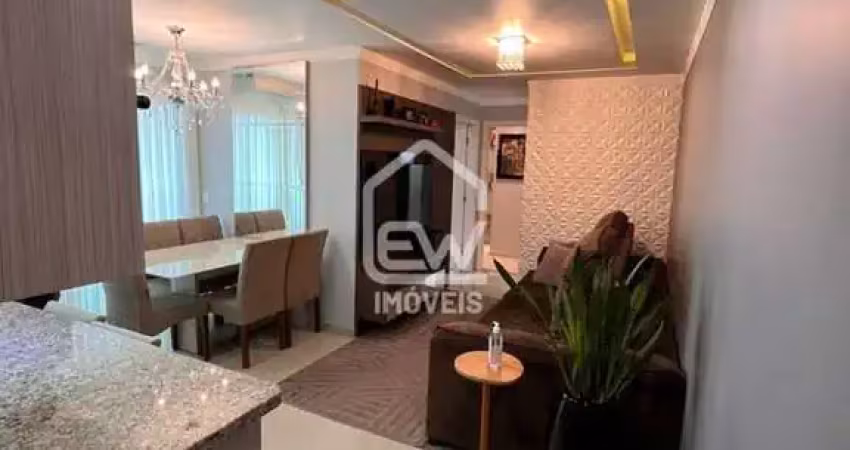 Apartamento semimobiliado com 67m² no residencial petra em guaramirim, sc
