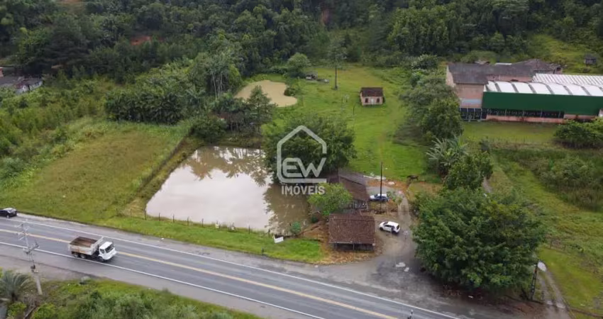 Terreno frente para rodovia sc-108 com 31.287m² em massaranduba, sc