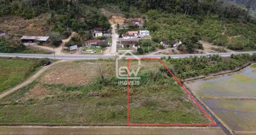 Terreno de 1.744m² às margens da rodovia sc-108 em massaranduba