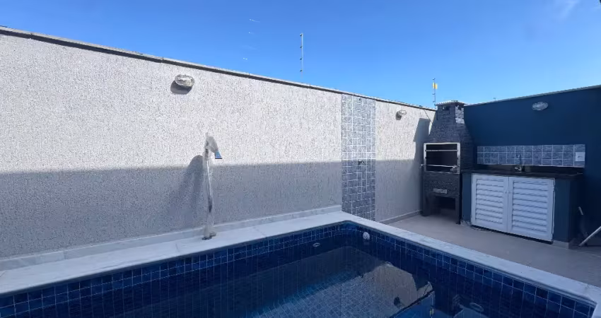 Casa nova com piscina e suíte no bairro cibratel, itanhaém sp