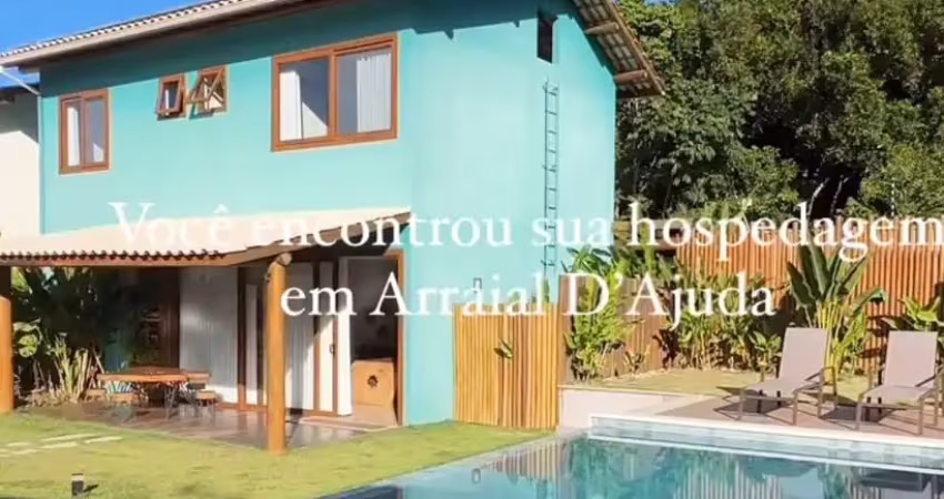 Linda casa mobiliada em arraial d'ajuda na praia de pitinga