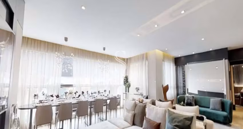 Condomínio glass art em perdizes - apartamento de 158m² com 3 suítes, sala, 5 banheiros e 2 vagas.