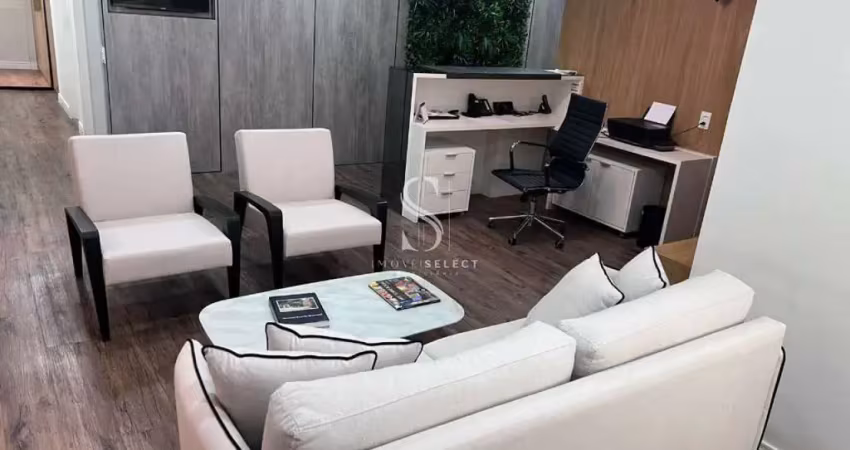 Edificio the taj office tower na vila olímpia, conjunto comercial mobiliado de 125m² com 3 vagas.