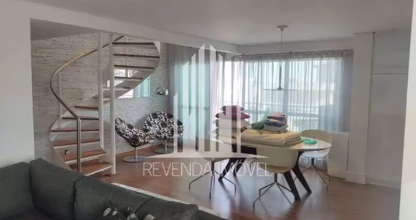 Apartamento duplex alto padrão em moema de 104m² com 2 vagas à venda