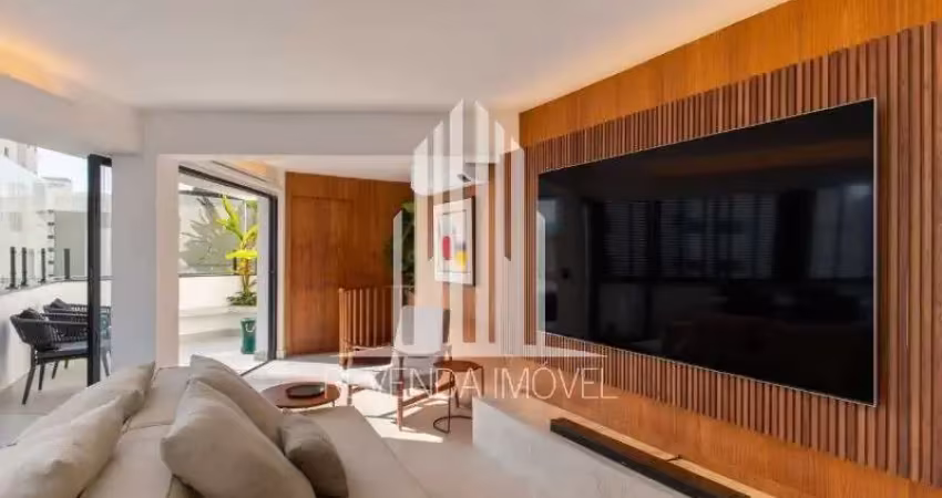 Cobertura duplex na vila nova conceição de 1 quarto com 1 vaga - 98m² à venda.