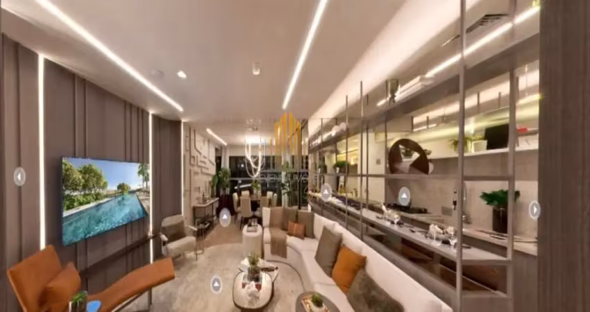 Condomínio lharmonie localizado na região da vila mariana, apartamento de 141m², possui 3 suítes, 4