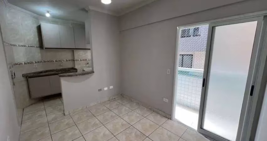 Apartamento para venda em praia grande, boqueirão, 1 dormitório, 1 banheiro, 1 vaga