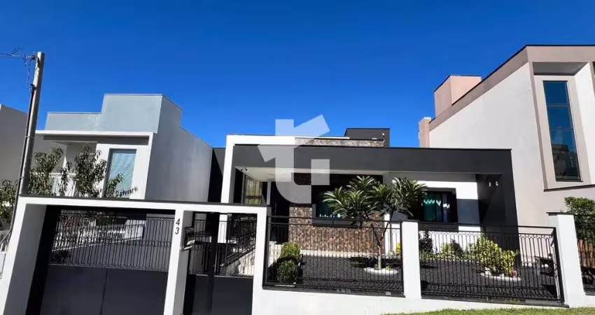 Casa semimobiliada em acabamento de primeira - fraron - pato branco - pr.