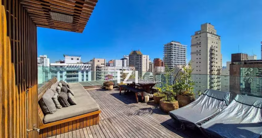 Cobertura com 4 dormitórios, 421 m² - venda por r$ 13.500.000,00 ou aluguel por r$ 42.574,00/mês - itaim - são paulo/sp