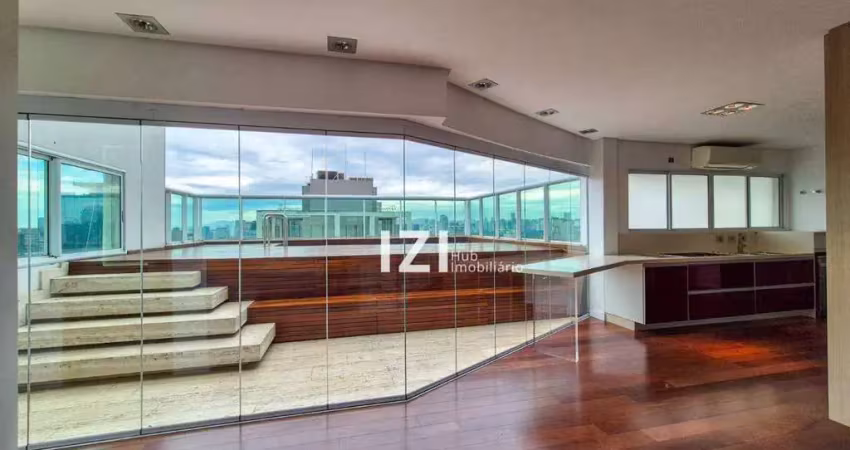 Cobertura com 4 suítes, 352 m² - venda por r$ 15.000.000 ou aluguel por r$ 54.245/mês - itaim - são paulo/sp